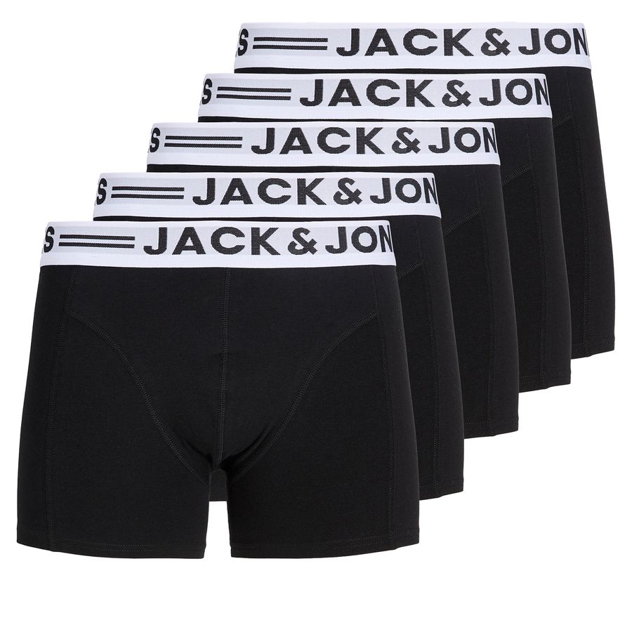 Jack&Jones Übergröße 5er-Pack Pants schwarz JACSENSE