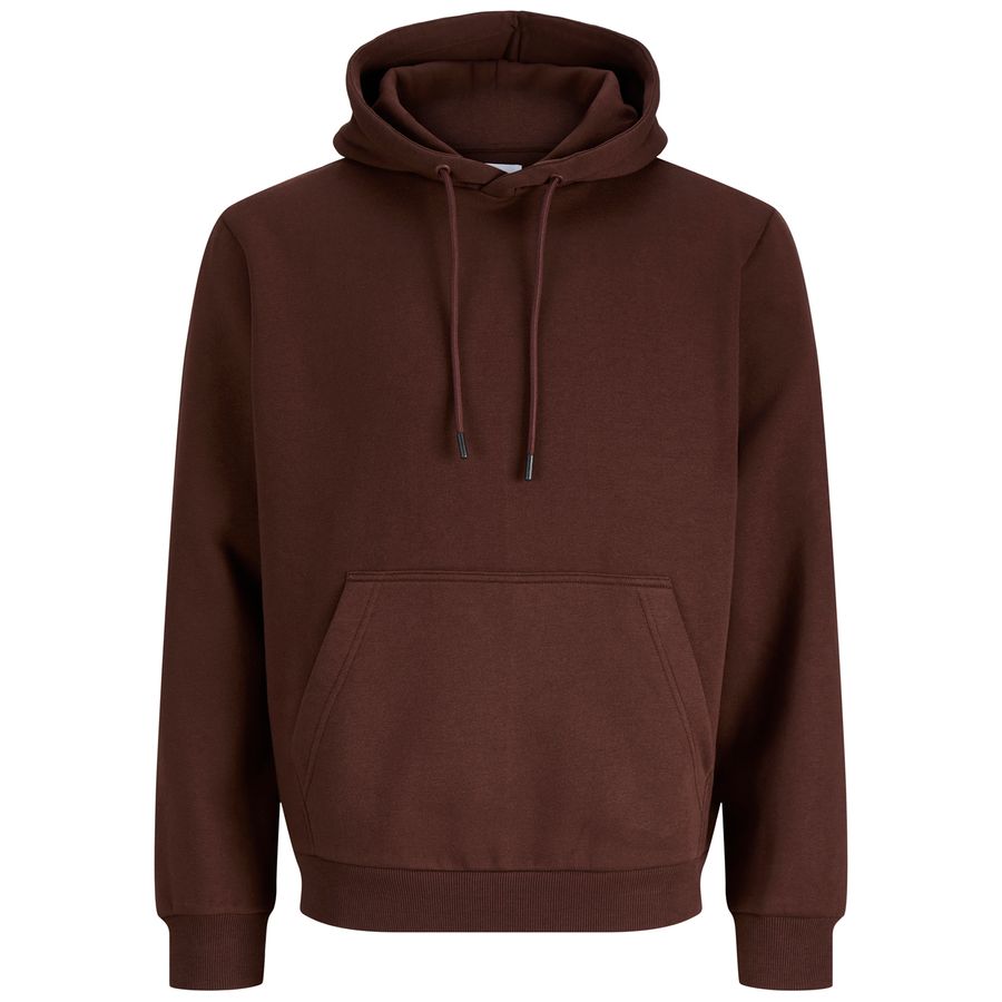 Jack&Jones Übergrößen Basic Hoodie JJEBRADLEY braun
