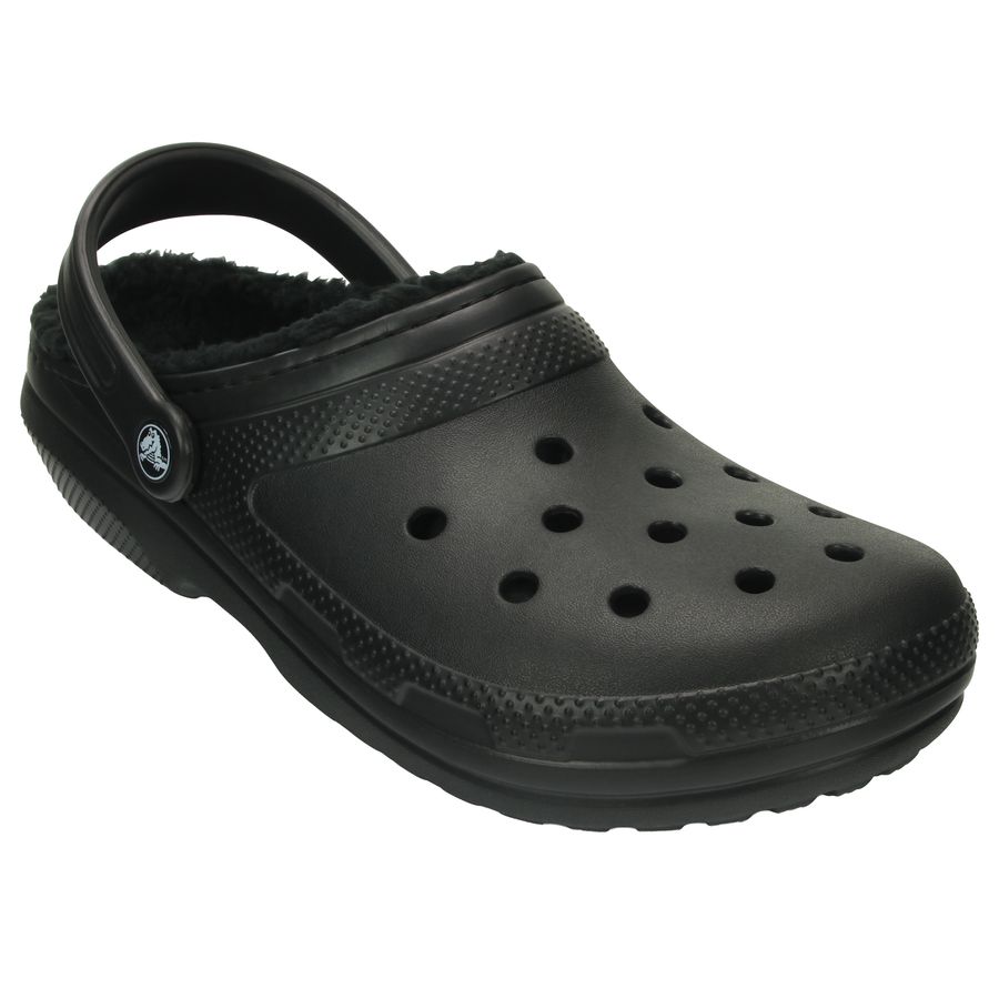 Crocs Classic Linded Clog™ schwarz Plüsch bequem
