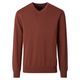 CasaModa Übergröße Pullover rostbraun melange V-Neck CasaModa Übergröße Pullover rostbraun melange V-Neck