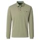 CasaModa Übergröße Langarm-Poloshirt hellgrün melange