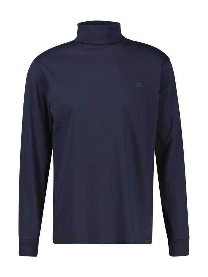 Lerros Übergrößen Rollkragen-Langarmshirt dunkelblau