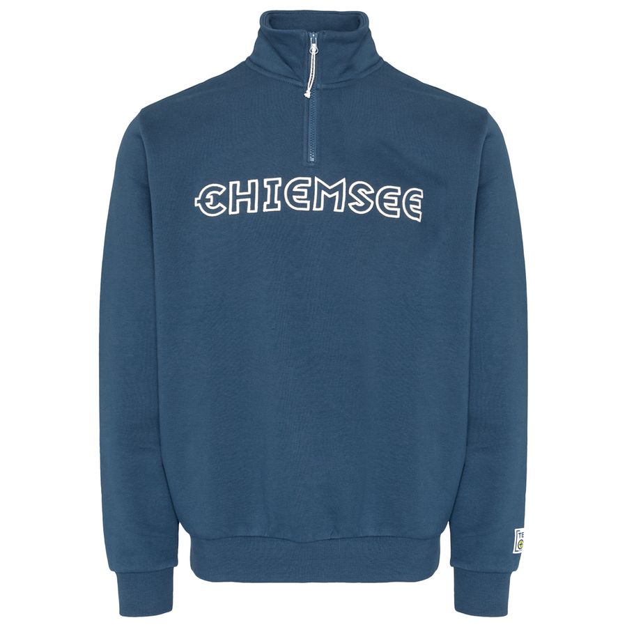 Chiemsee Übergrößen Sweat-Troyer blau Logostickerei