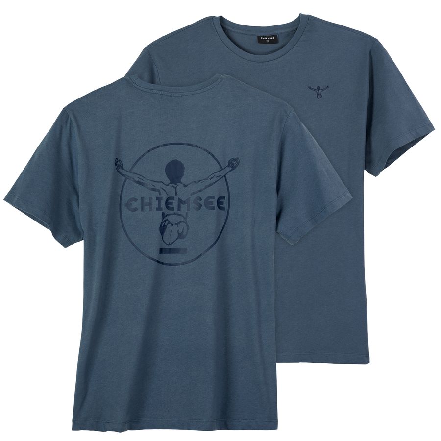 Chiemsee Übergrößen T-Shirt blau Logo-Rückenprint
