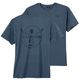 Chiemsee Übergrößen T-Shirt blau Logo-Rückenprint