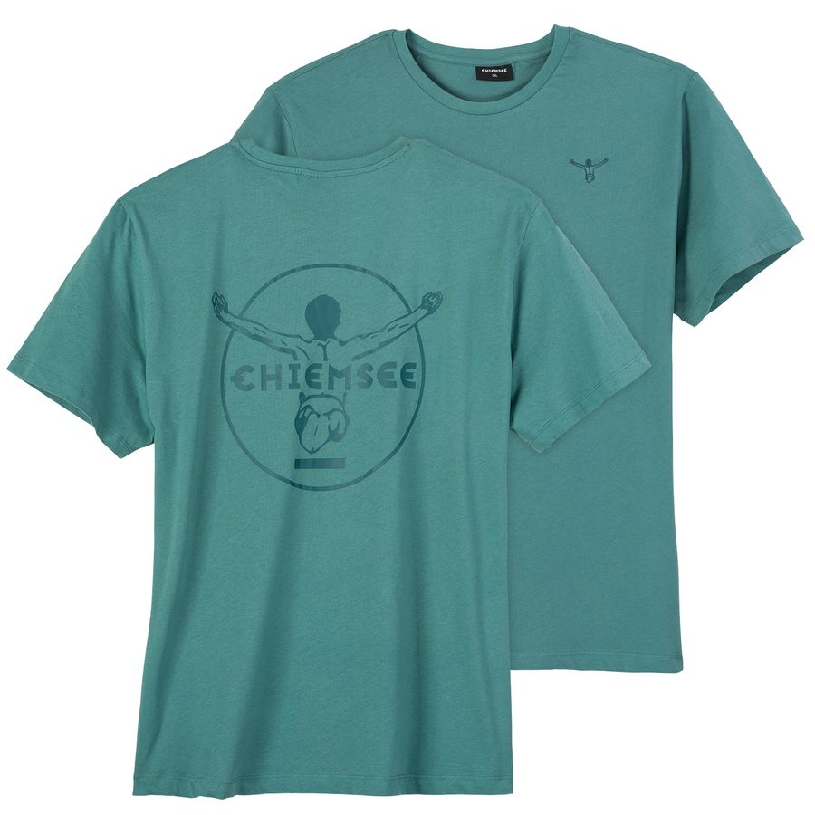 Chiemsee Übergrößen T-Shirt petrolgrün Rückenprint