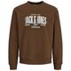 Jack&Jones Übergrößen Sweatshirt braun JJAERO Print