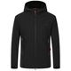 Blue Wave Übergrößen Softshelljacke schwarz Mads