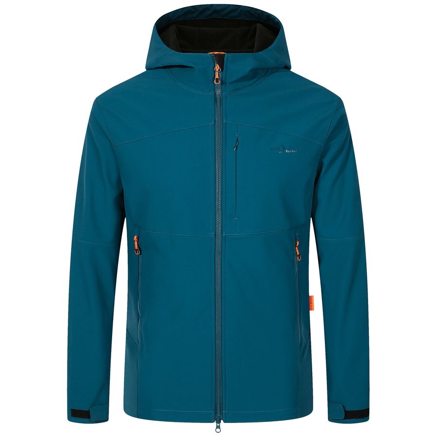 Blue Wave Übergrößen Softshelljacke petrolblau Mads