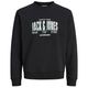 Jack&Jones Übergrößen Sweatshirt schwarz JJAERO Print