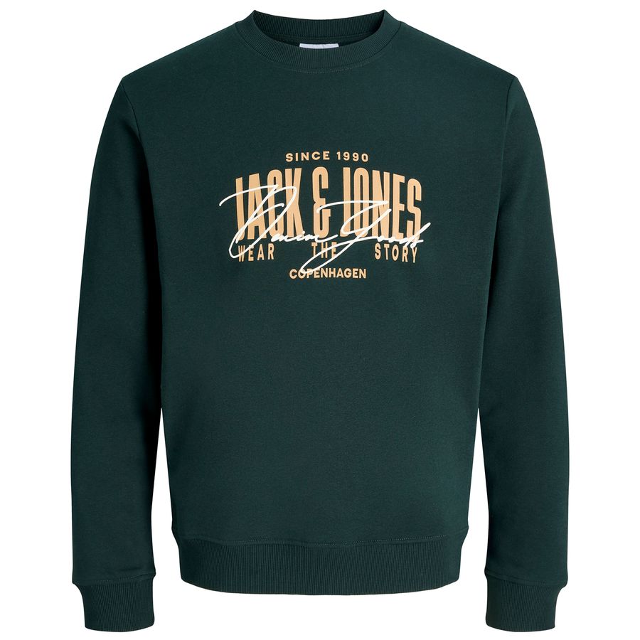 Jack&Jones Übergrößen Sweatshirt dunkelgrün JJAERO