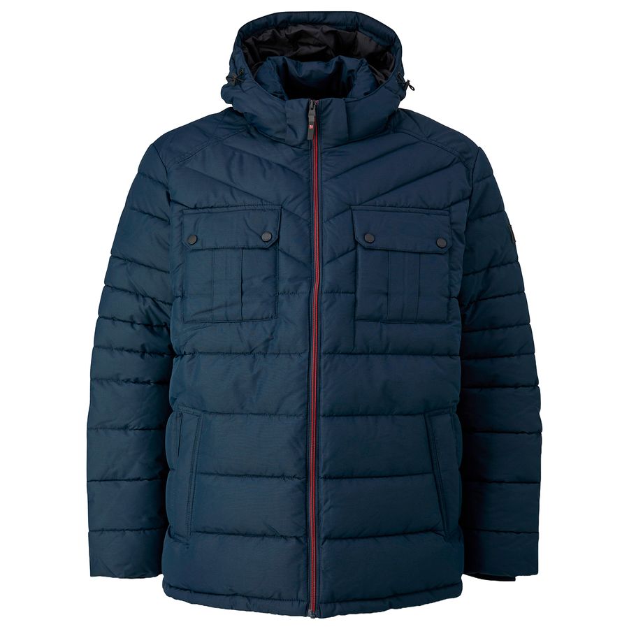 s.Oliver Übergrößen Winter-Steppjacke Kapuze navy