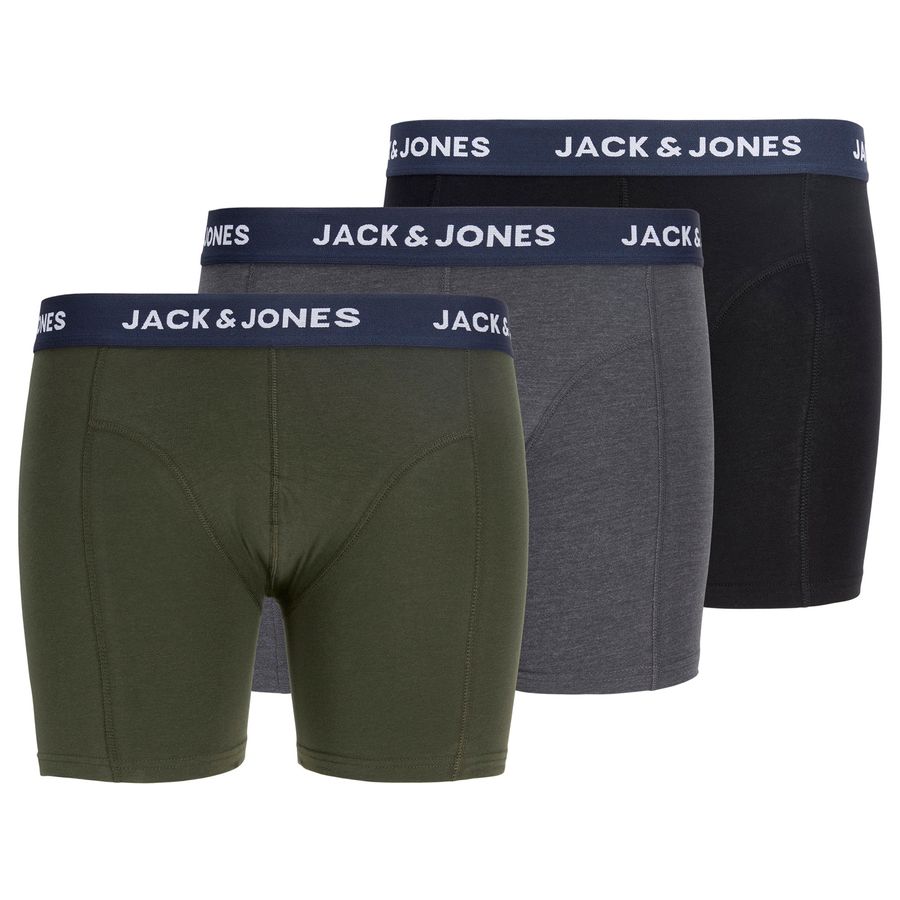 Jack&Jones XXL 3er-Pack Pants oliv/grau/schwarz