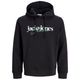 Jack&Jones Übergrößen Hoodie JJTOM Print schwarz Jack&Jones Übergrößen Hoodie JJTOM Print schwarz