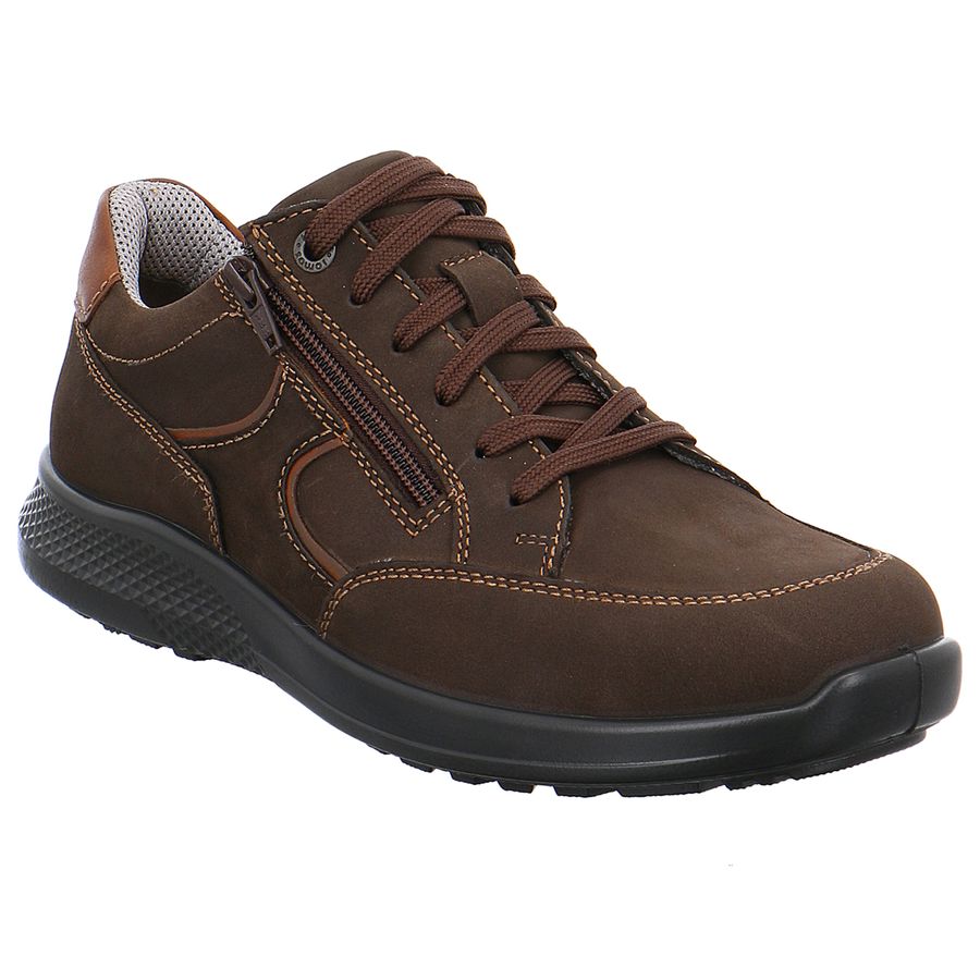 Jomos Schnürhalbschuh Campus dunkelbraun extra weit