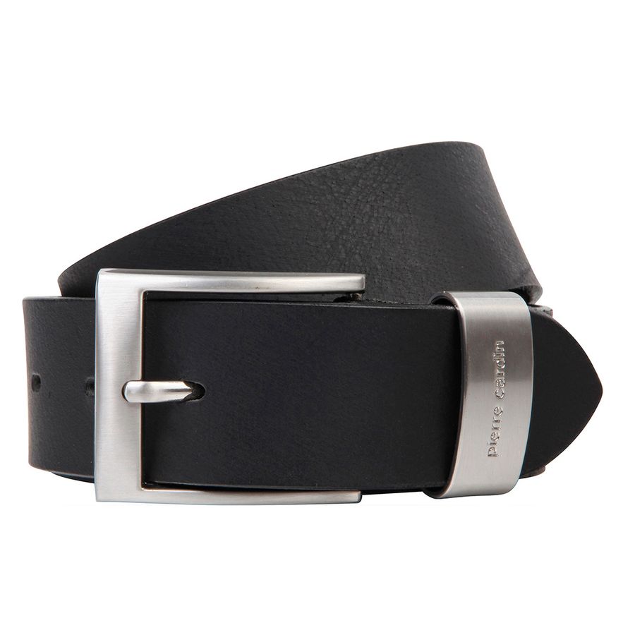 Pierre Cardin Ledergürtel schwarz Überlänge