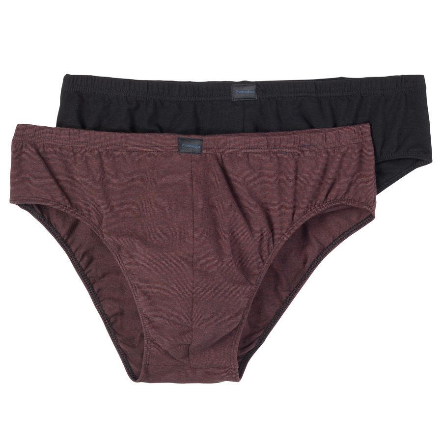 Ceceba 2er-Pack XXL Stretch-Slips bordeaux/schwarz