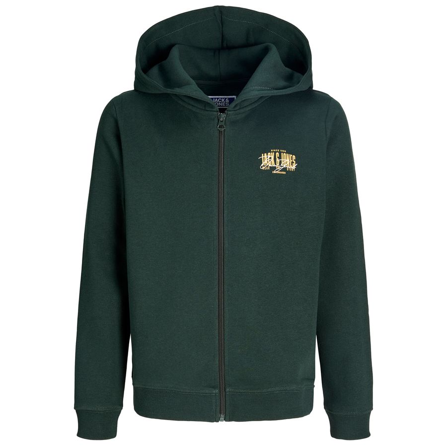 Jack&Jones Übergrößen Sweatjacke dunkelgrün JJAERO
