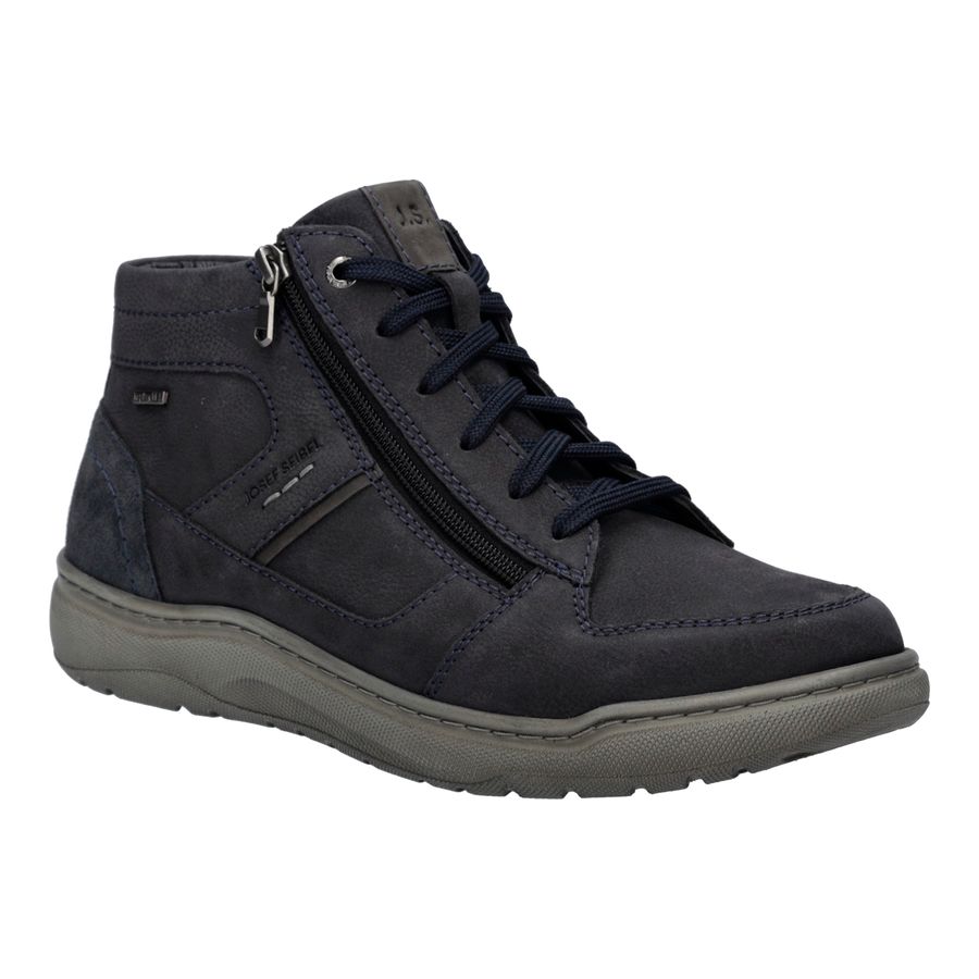 Josef Seibel Leder-Stiefelette navy extra weit