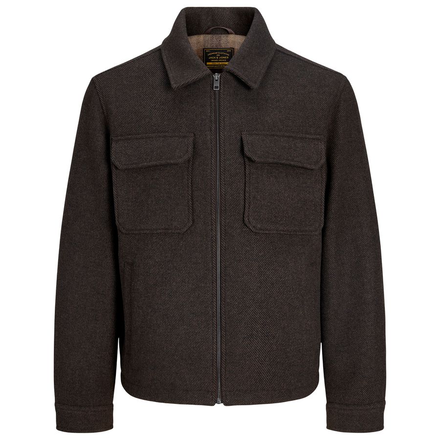 Jack&Jones Übergrößen Hemdjacke braun JPRBLUWAKEFIELD