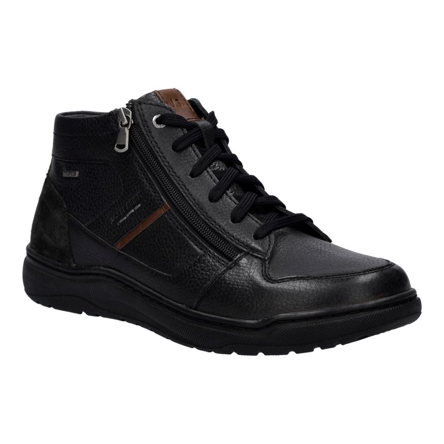 Josef Seibel Leder-Stiefelette schwarz extra weit