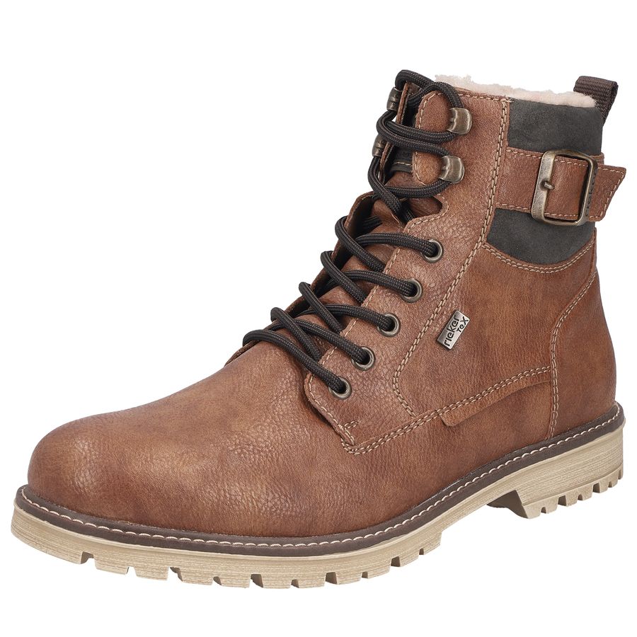 Rieker Antistress-Schnürstiefel gefüttert braun