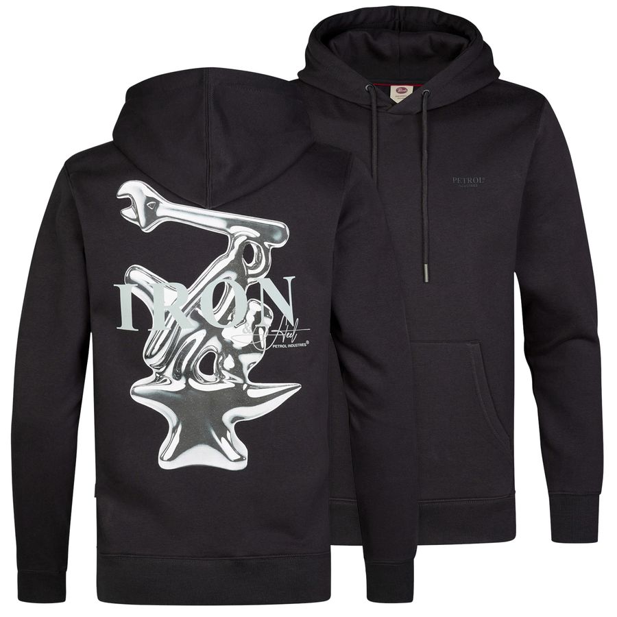 Petrol Industries XXL Hoodie schwarz Rückenprint