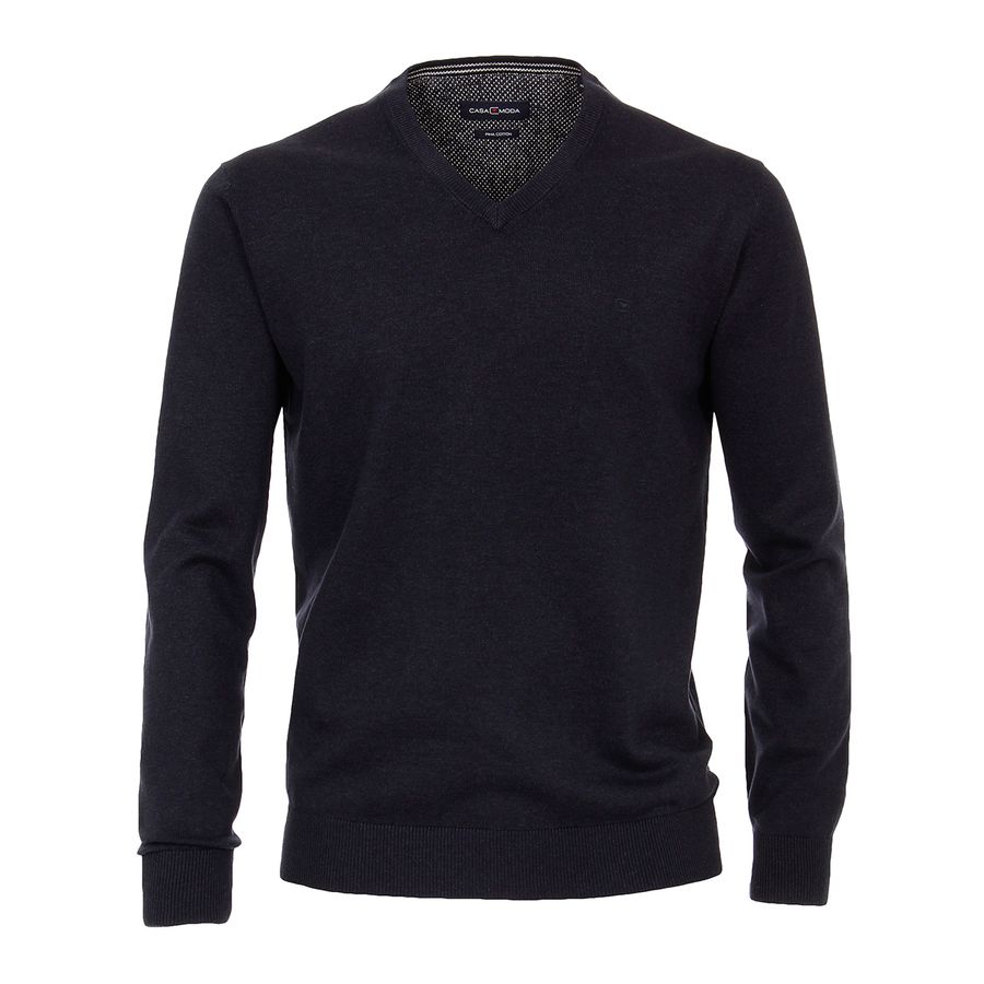 CasaModa Pullover Übergröße dunkelblau melange