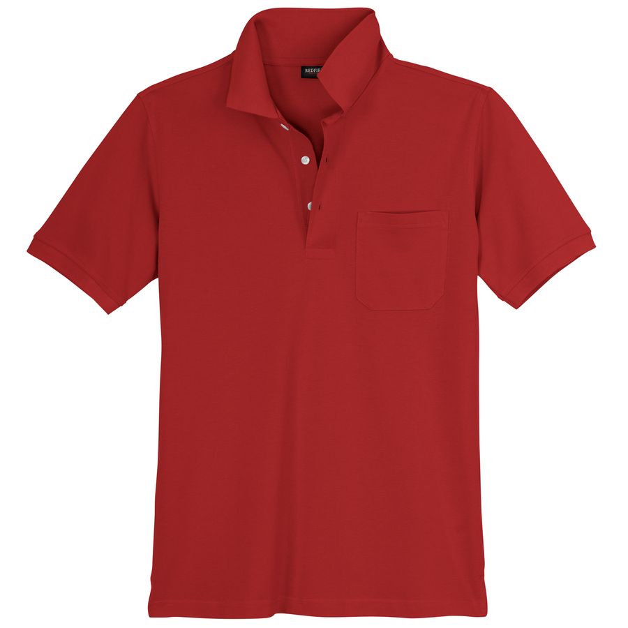 Redfield Basic Poloshirt rot Übergröße Ralph