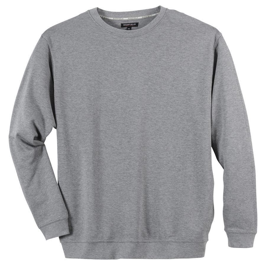 Redfield Sweatshirt hellgrau melange Übergröße