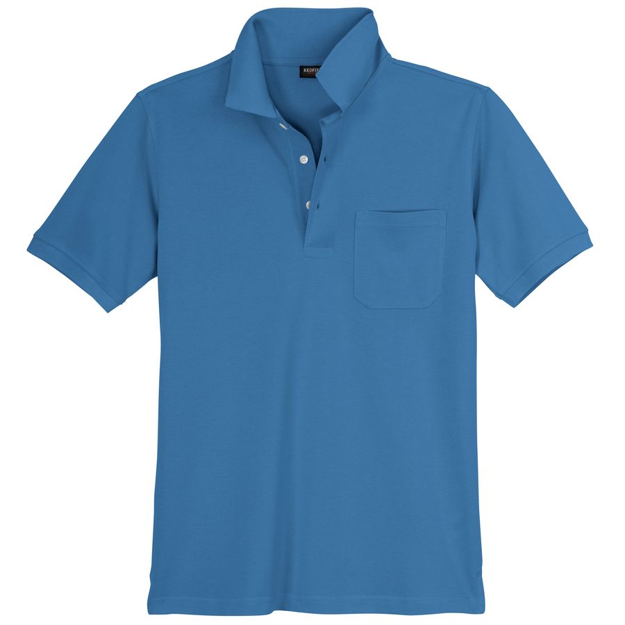 Piqué Poloshirt Herren XXL blau Redfield Ralph
