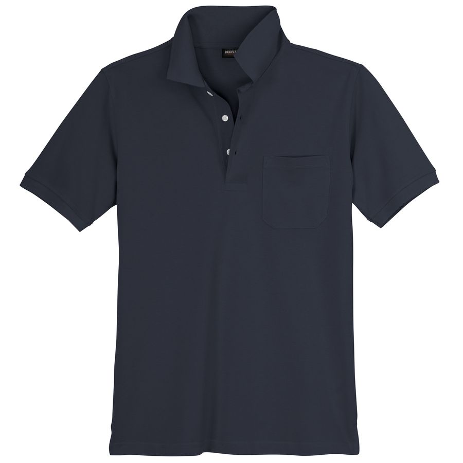 Piqué Poloshirt Übergröße dunkelblau Redfield Ralph