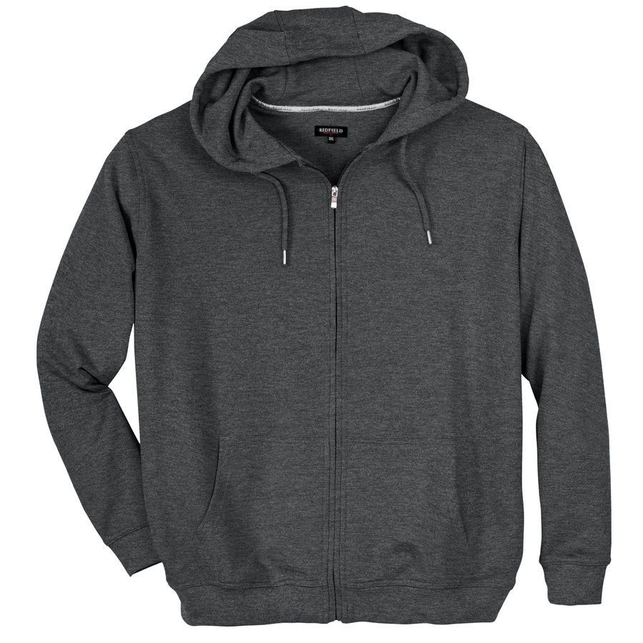 Sweatjacke Übergröße anthrazit melange Redfield Jan
