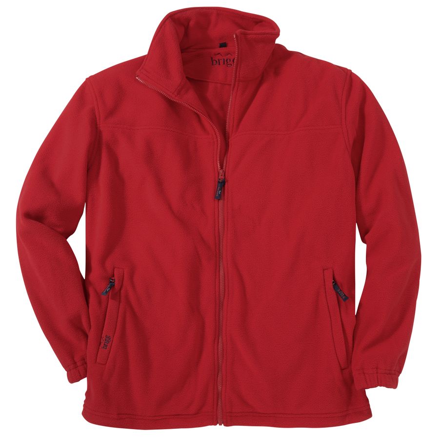 Brigg Fleecejacke Übergröße rot Robert