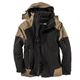 Marc & Mark XXL Winterjacke Basel schwarz-sand