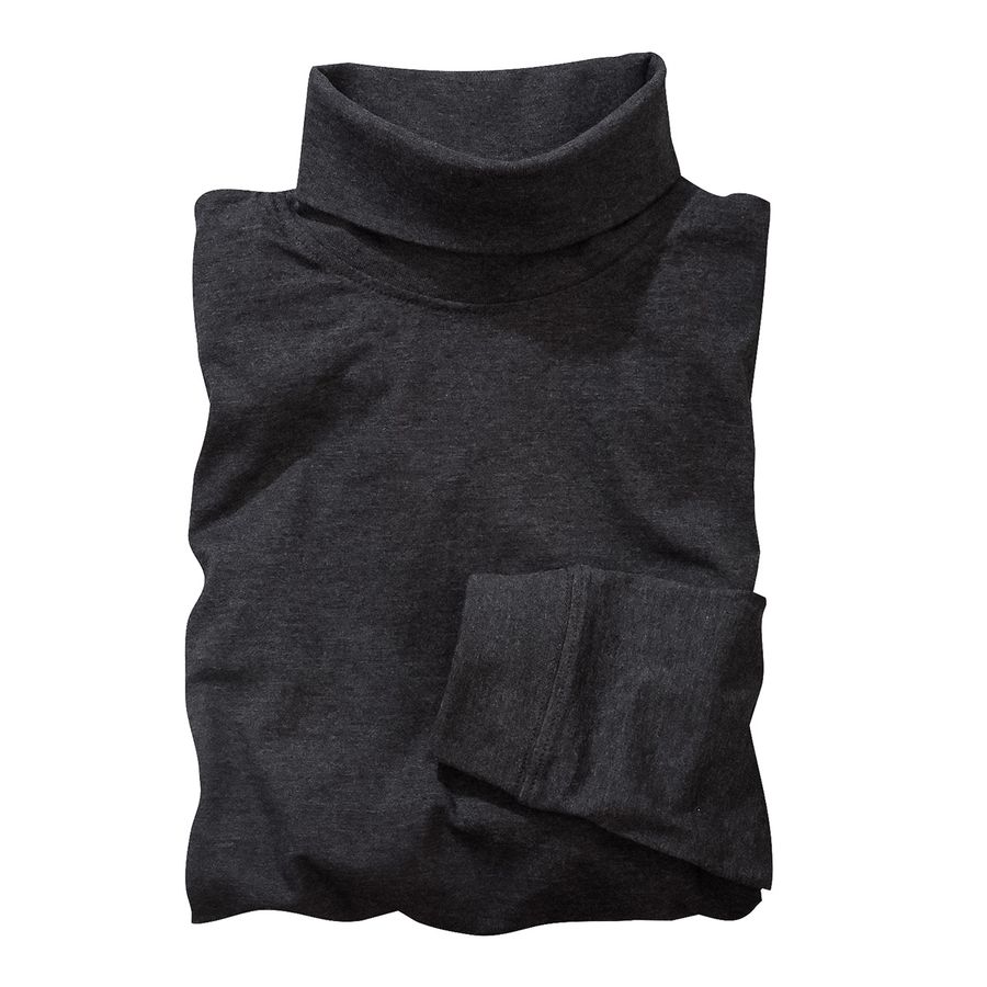 Redfield XXL Rollkragen-Langarmshirt anthrazit