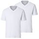 CasaModa Doppelpack V-Neck T-Shirts weiß Übergröße