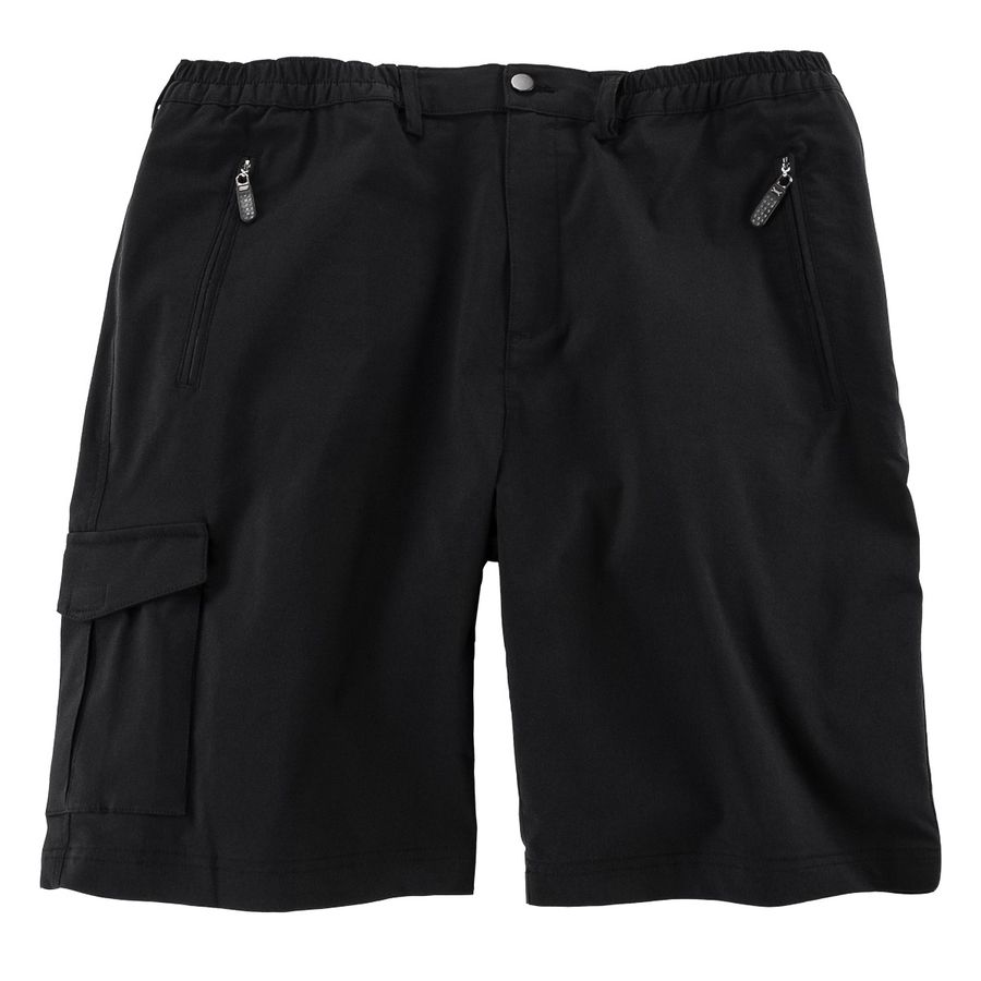 Outdoor Bermuda schwarz Gummibund Abraxas Übergröße