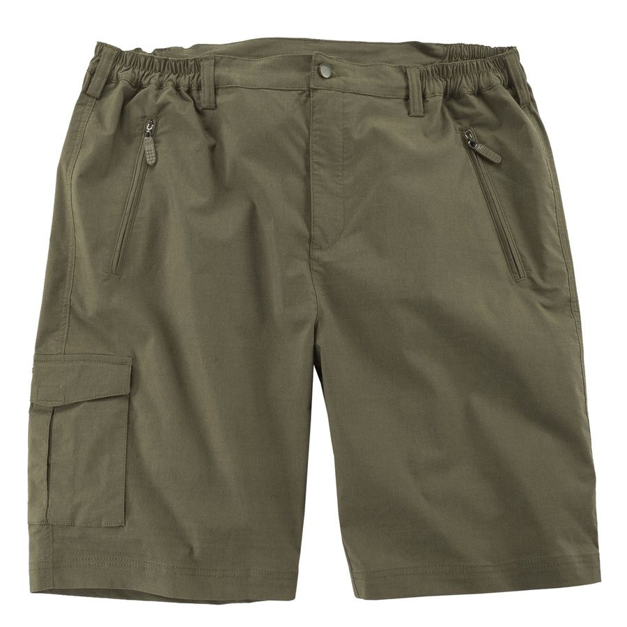 Outdoor Bermuda khaki Gummibund Abraxas Übergröße