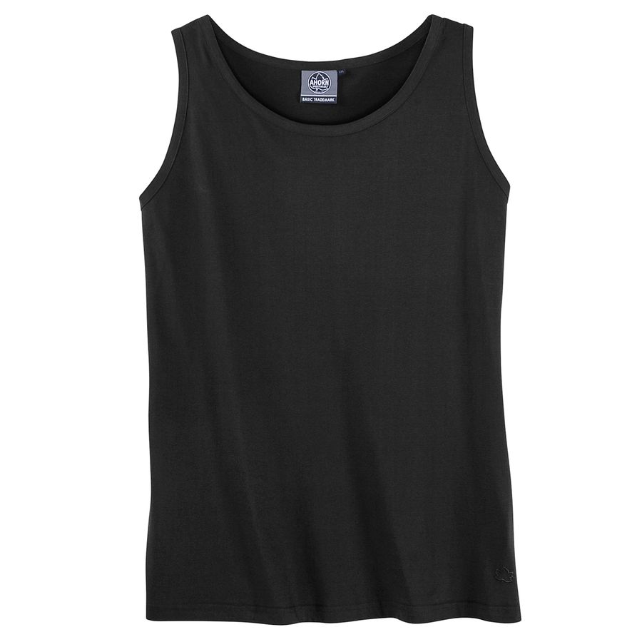 Ahorn Sportswear Achselshirt Übergröße schwarz