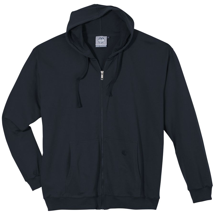 Ahorn Kapuzen-Sweatjacke Übergröße dunkelblau