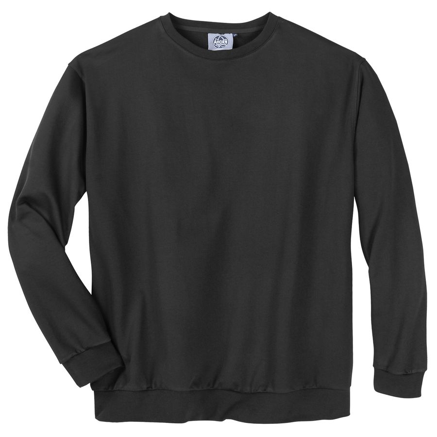 Ahorn Sportswear Übergrößen Sweatshirt schwarz