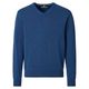 Redmond V-Neck Pullover Übergröße blau melange Redmond V-Neck Pullover Übergröße blau melange