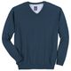 Redmond V-Neck Pullover Übergröße blau melange