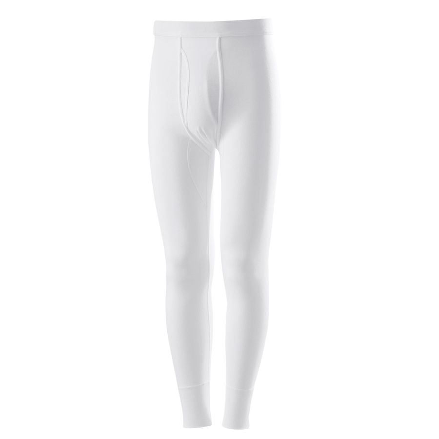 Lange Unterhose Feinripp weiß Übergröße Adamo