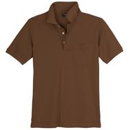 Übergrößen Piqué Poloshirt braun Redfield Ralph