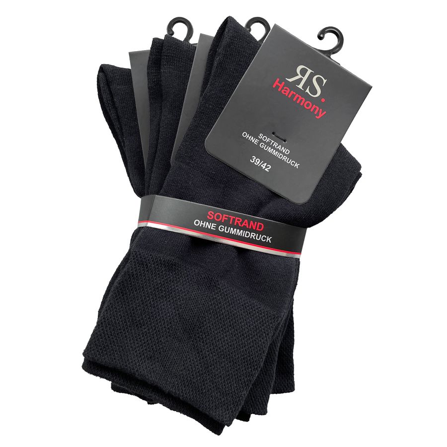RS Harmony Socken schwarz 3er-Pack Übergrößen