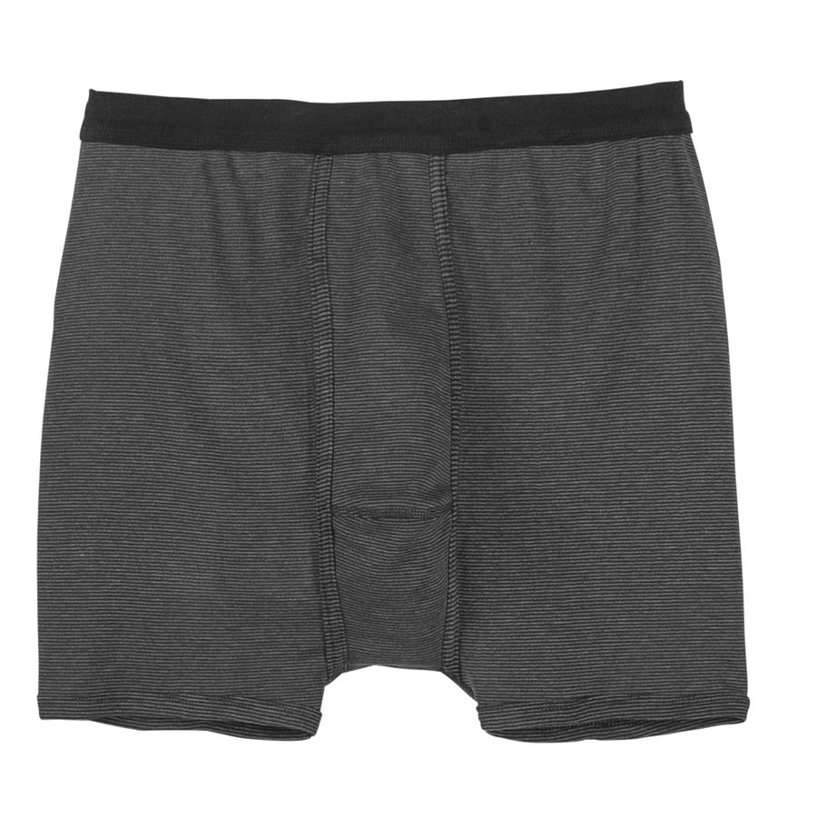 XXL Adamo Thermo Unterhose schwarz-grau gestreift