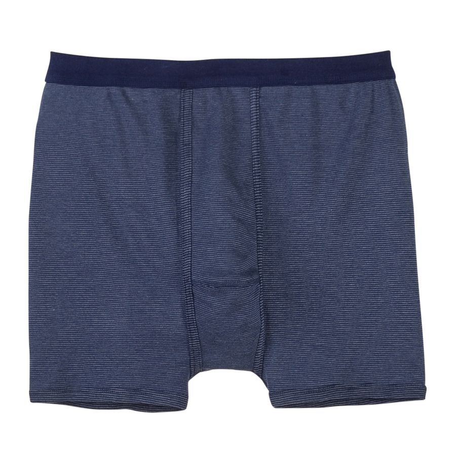 XXL Adamo Thermo Unterhose navy-hellgrau gestreift