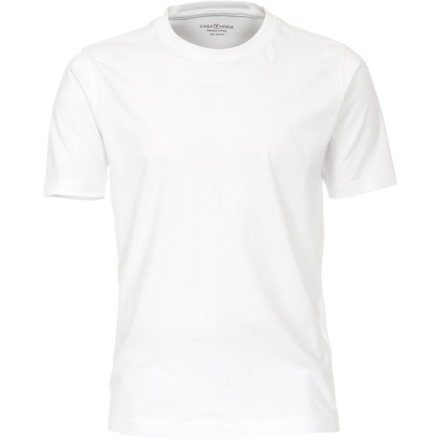 CasaModa Basic T-Shirt weiß Übergröße